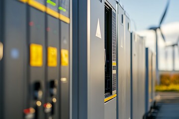 Industrial power management systems with wind turbine