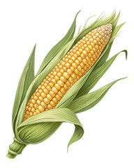 Fresh Ear of Corn Isolated on Transparent PNG &ndash; Healthy Harvest, Agriculture, Natural Food