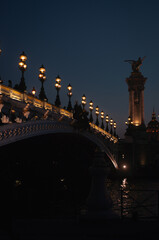 Pont Alexandre III de Nuit à Paris