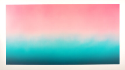 A vibrant gradient going from pastel pink at the top to rich turquoise at the bottom.