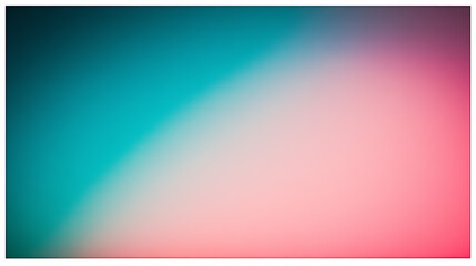 Obraz premium A vibrant gradient going from pastel pink at the top to rich turquoise at the bottom.
