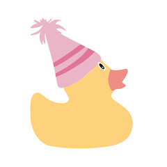 duck in color party hats