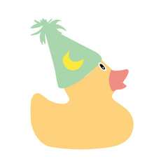 duck in color party hats