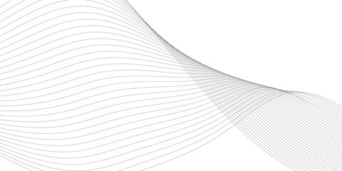 Abstract wavy grey stream element for design on transparent background isolated. Wavy white and grey lines background.	
