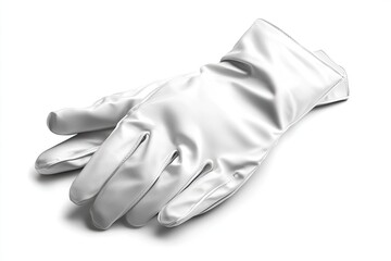 White gloves isolated on white background