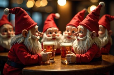 chaos dwarfs celebrating in the pub