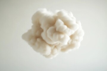 A detailed view of a handmade wool flower