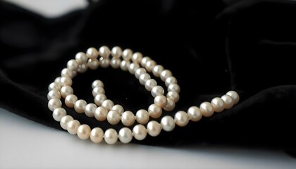 a close up of a necklace and bracelet on a black cloth
