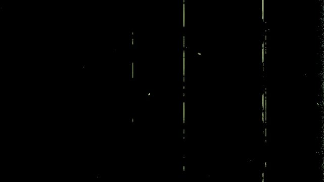 Old Film Overlay, Dirt and Scratches Effect on a Transparent Screen