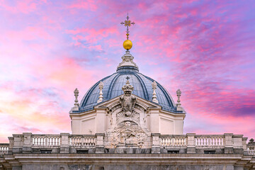 Exterior architecture Royal Palace (1738-1755), Madrid, Spain