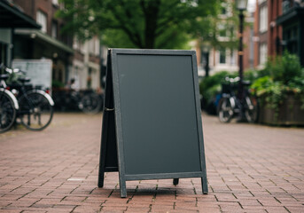 Chalkboard menu sign for restaurant display.