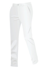 White chino pants. vector illustration