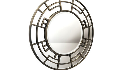 A large, ornate mirror with a gold frame