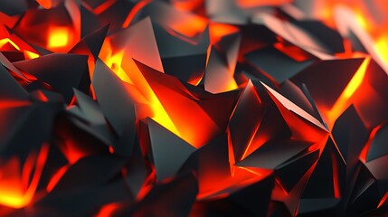 Glowing Lava Rock Abstract Background