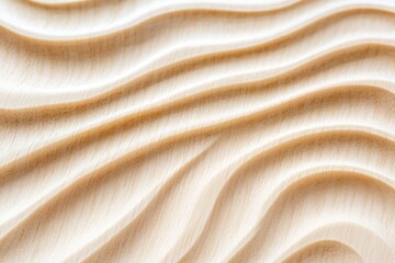 Fototapeta premium Intricate Wood Grain Texture Closeup Exploration - Natural wood texture, flowing lines, organic patterns, serene design, subtle curves. Represents nature, calmness, and craftsmanship.