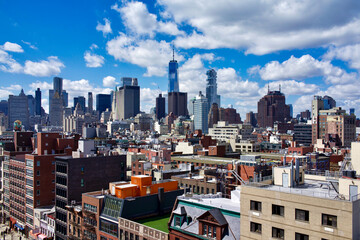 Usa, New York. View from the New Museum on the Bowery, Liberty Tower, far center.