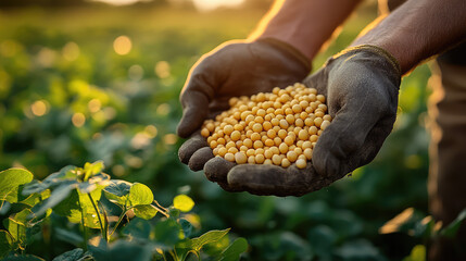 Farmer checking weather data on a tablet in a field