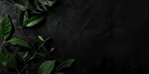 An elegant and minimalistic scene on a pure black background, Centralized delicate textures and fine lines, Contemporary minimalist style