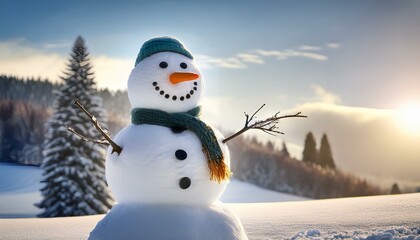 Obraz premium Winter christmas themed realistic picture