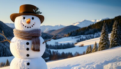 Obraz premium Winter christmas themed realistic picture