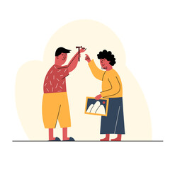 Home Sweet Home: Two Men Setting Up Their New Space