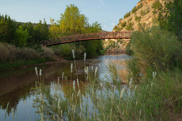 Bridge over Pecos River, Villanueva State Park, New Mexico