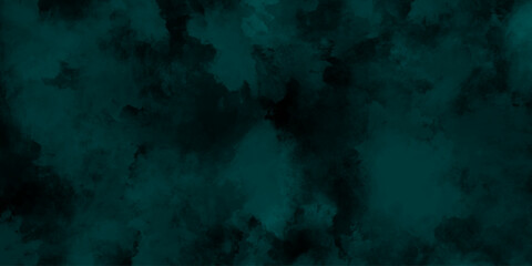 Abstract watercolor paint background by teal color blue and green with liquid fluid texture for background, banner