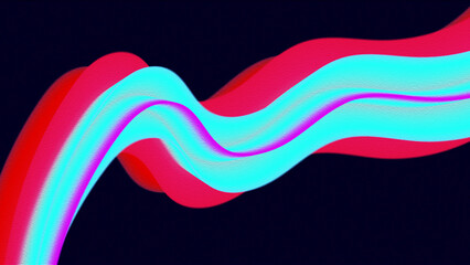 A dark background featuring a glowing moon with an abstract color gradient. This wallpaper-style vector illustration showcases a smooth blend of colors, 