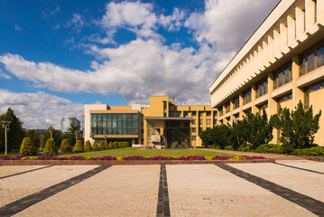 Obraz premium Lithuanian Parliament Buildings in Vilnius City, the Capital of the Country