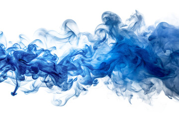 blue smoke on white background