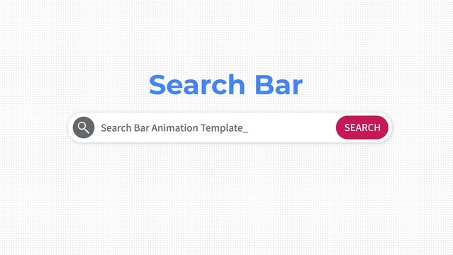 Search Bar Animation Template