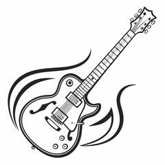 Obraz premium electric guitar isolated on white