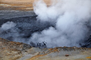 Hverir geothermal site in Iceland