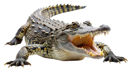 Obraz premium crocodile on white background