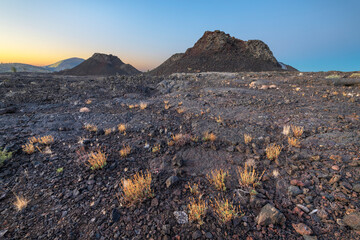 Spatter cones and lave flows, Craters of the Moon National Monument