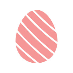 Creative flat easter egg with colorful patterns. Ideal for festive celebrations. Cute easter egg.