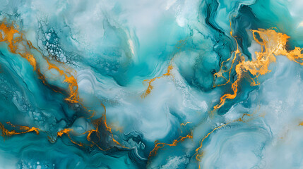 Turquoise color flowing through soft, organic curves, creating an artistic and soothing design element.