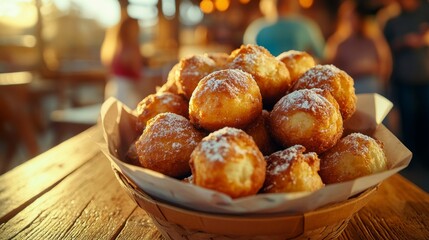 Crispy potato croquettes paired with creamy mashed potatoes, a beloved American comfort food