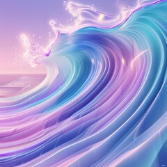 a_mesmerizing_gradient_abstract background with waves