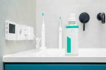 Toothpaste and mouthwash. Sonic electric toothbrushes