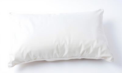 soft, white pillow mockup on clean background, perfect for showcasing designs or patterns. Ideal for home decor or interior design projects