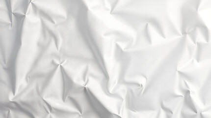 Obraz premium Elegant White Paper Fabric Background Showing Smooth Creased Surface