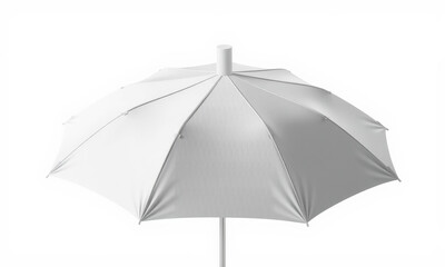 white umbrella with sleek design, perfect for outdoor events and protection from rain or sun. Its modern look adds elegance to any setting