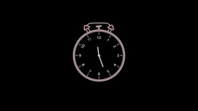 Circular clock on the background,Round wall clock on a white background. It is isolated, the worker of paths is present.Clock icon. World time concept. Business background.