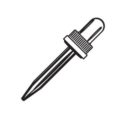 An eye dropper - Pasteur pipette - Stock Illustration