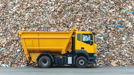 Industrial paper recycling machines in action chao environment urban setting ground level sustainability concept