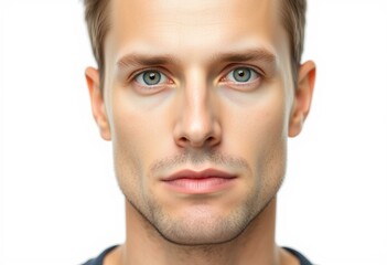 Obraz premium Male portrait on white background
