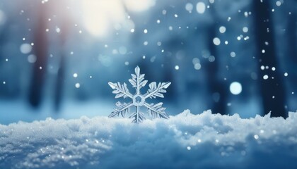 Winter christmas themed realistic picture