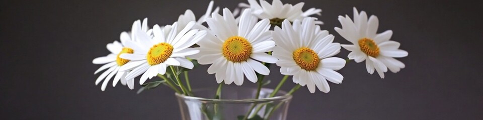 Fototapeta premium A decorative vase filled with numerous white flowers