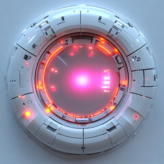 Glowing technology sci fi futuristic portal high resolution hd logo